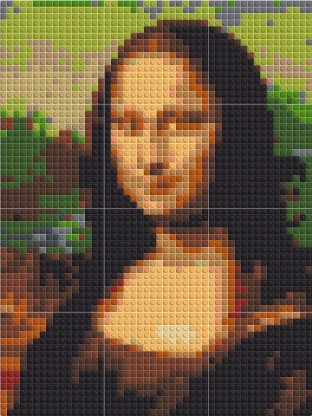 La Joconde en mosaïque, format M