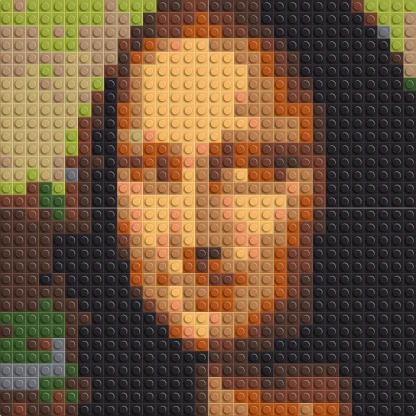 La Joconde en mosaïque, format S